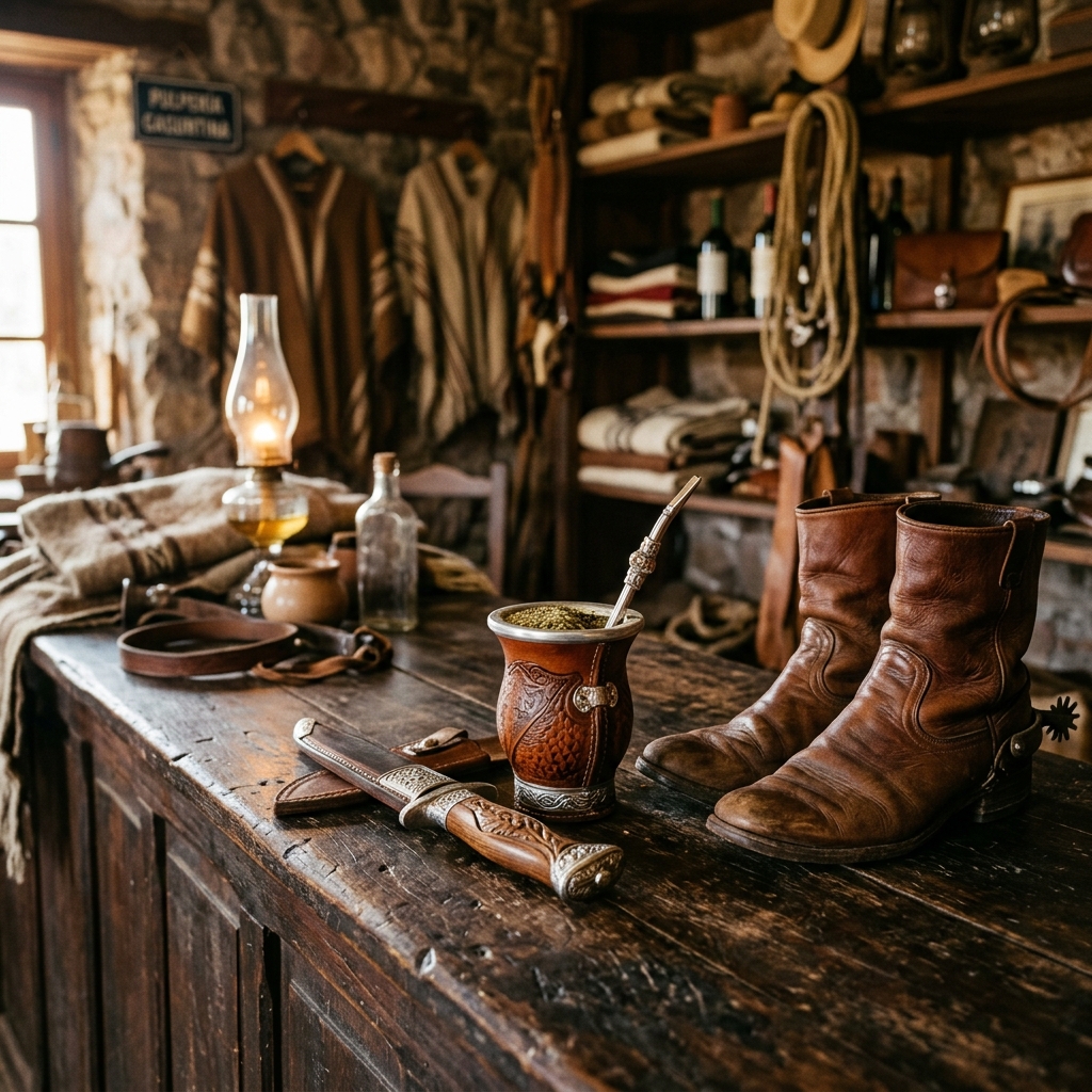 Interior rústico de Almacén Criollo